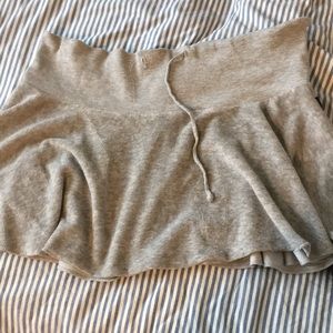 Self esteem vintage grey terry mini skirt